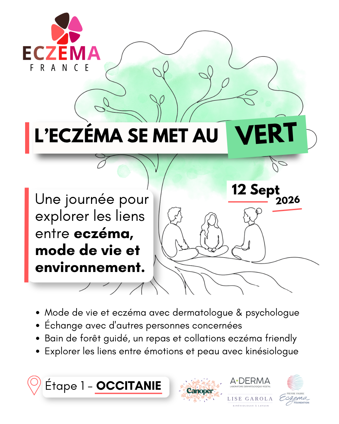 l'eczéma se met au vert : une journée bien-être dédiée à l'eczéma atopique près de Toulouse